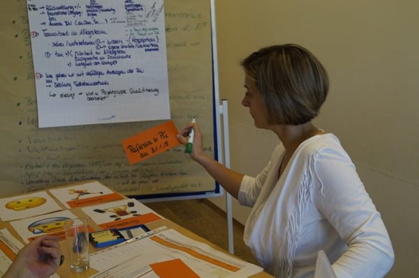 Moderation in einem Coaching für Unternehmen